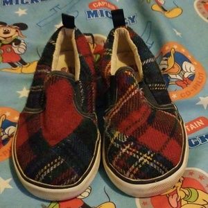GAP toddler boy plaid shoes